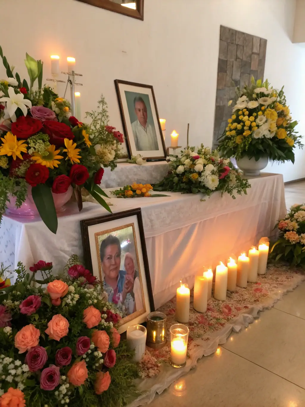 A somber image of a memorial candle, symbolizing loss and remembrance, with a blurred background of a family. The image is used to represent wrongful death claims handled by Injury Defense Texas.